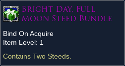 Bright Day, Full Moon Steed Bundle | LOTRO Items Database